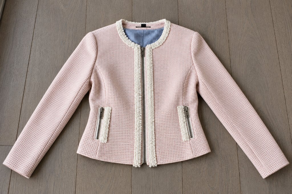 Mooi roze geruit jasje van Esprit, maat 34-36, Ophalen of Verzenden, Zo goed als nieuw, Jasje, Roze
