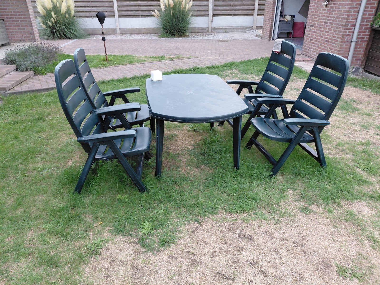 Tuinset Jardin, Ophalen, 4 zitplaatsen, Kunststof, Gebruikt