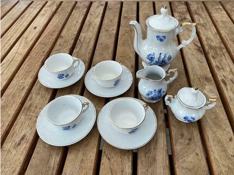 Vintage Kahla porseleinen kinder- of poppenservies, Ophalen of Verzenden