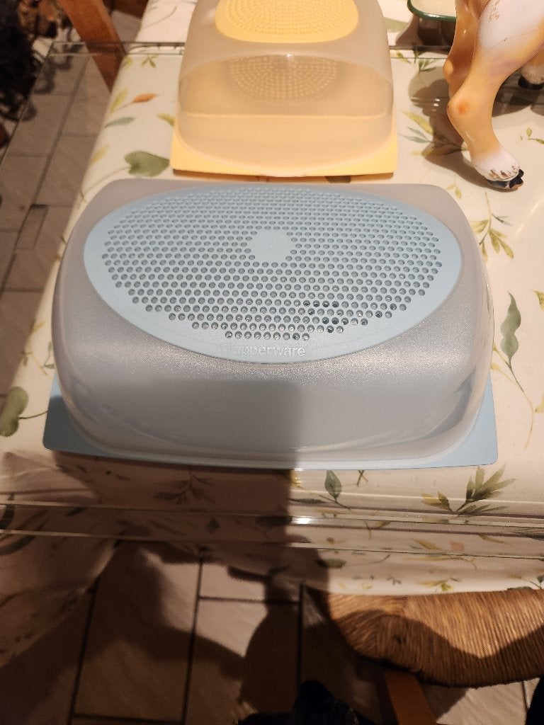 Tupperware grote kaasdoos, Maison & Meubles, Enlèvement ou Envoi, Comme neuf, Bleu