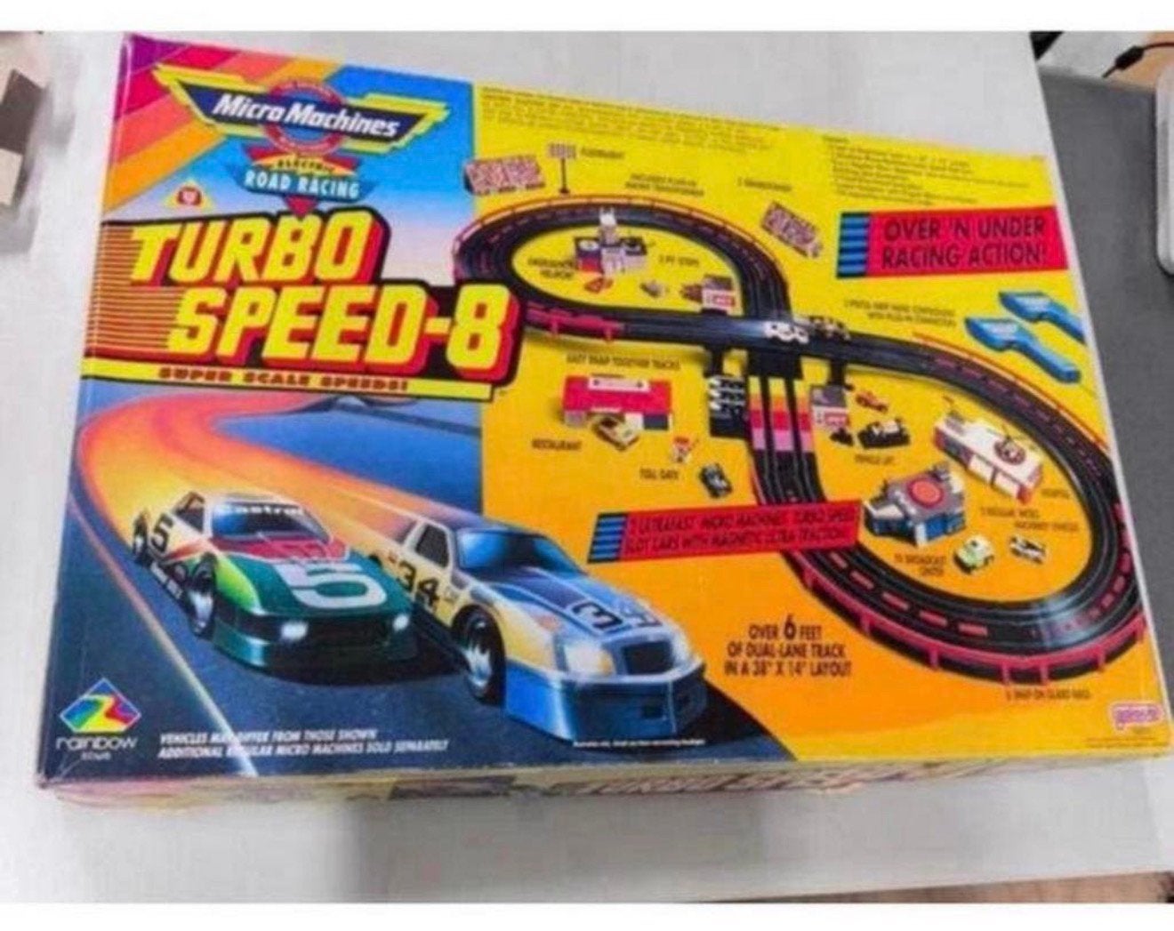 Circuit de course Micro Machines Road-Racing Turbo Speed-8, Autres marques, Électrique, Enlèvement ou Envoi, Comme neuf