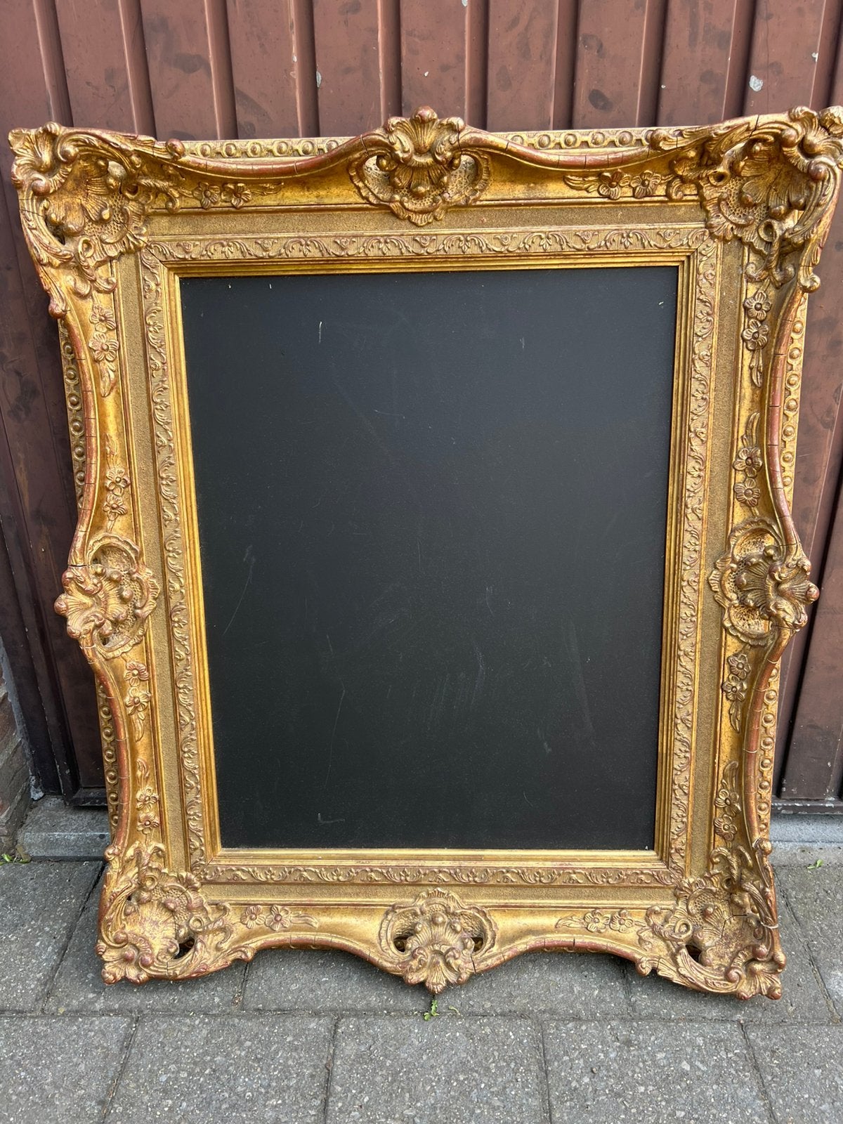 Gouden kader met schrijfbord, Ophalen, Zo goed als nieuw
