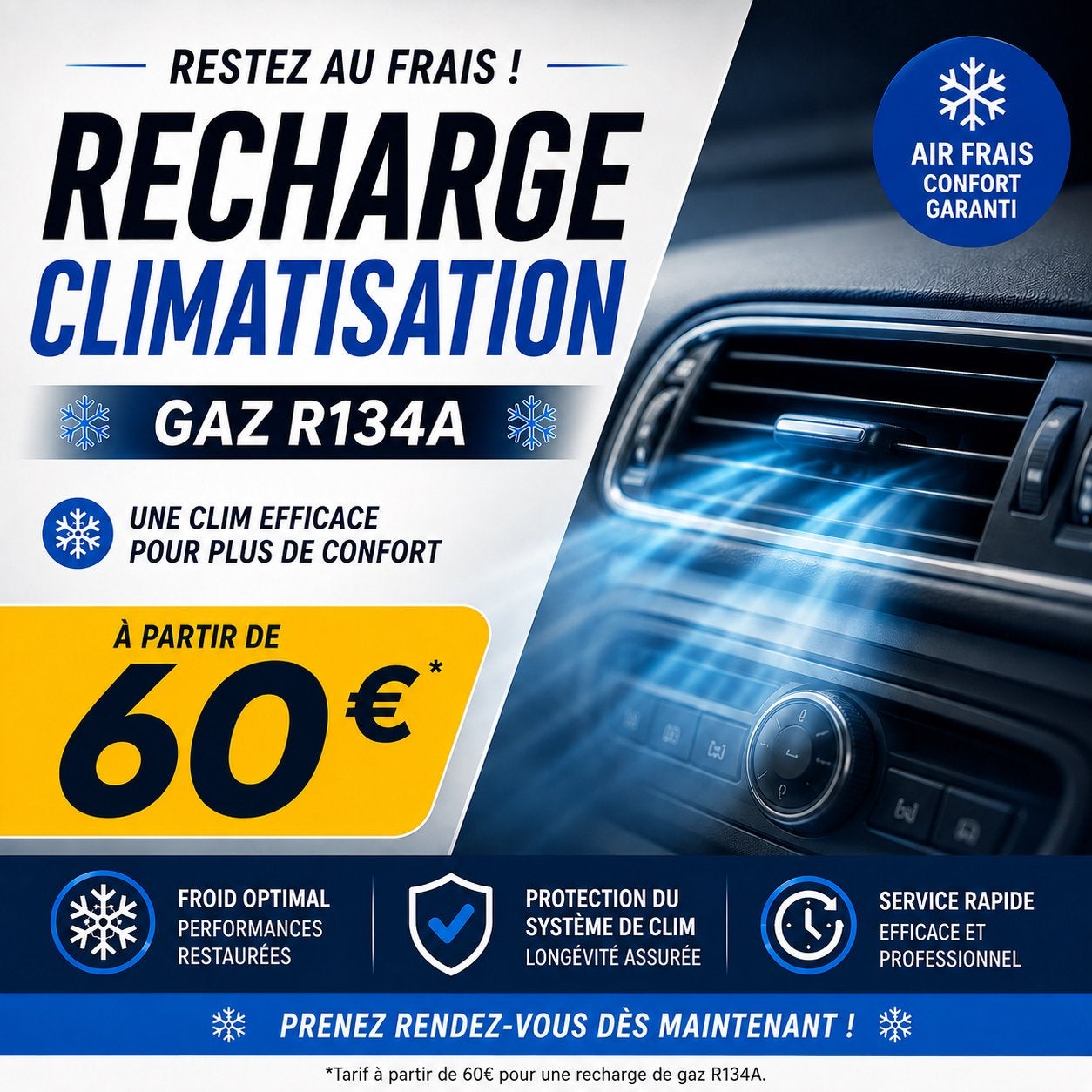 Recharge Clim Airco, Enlèvement