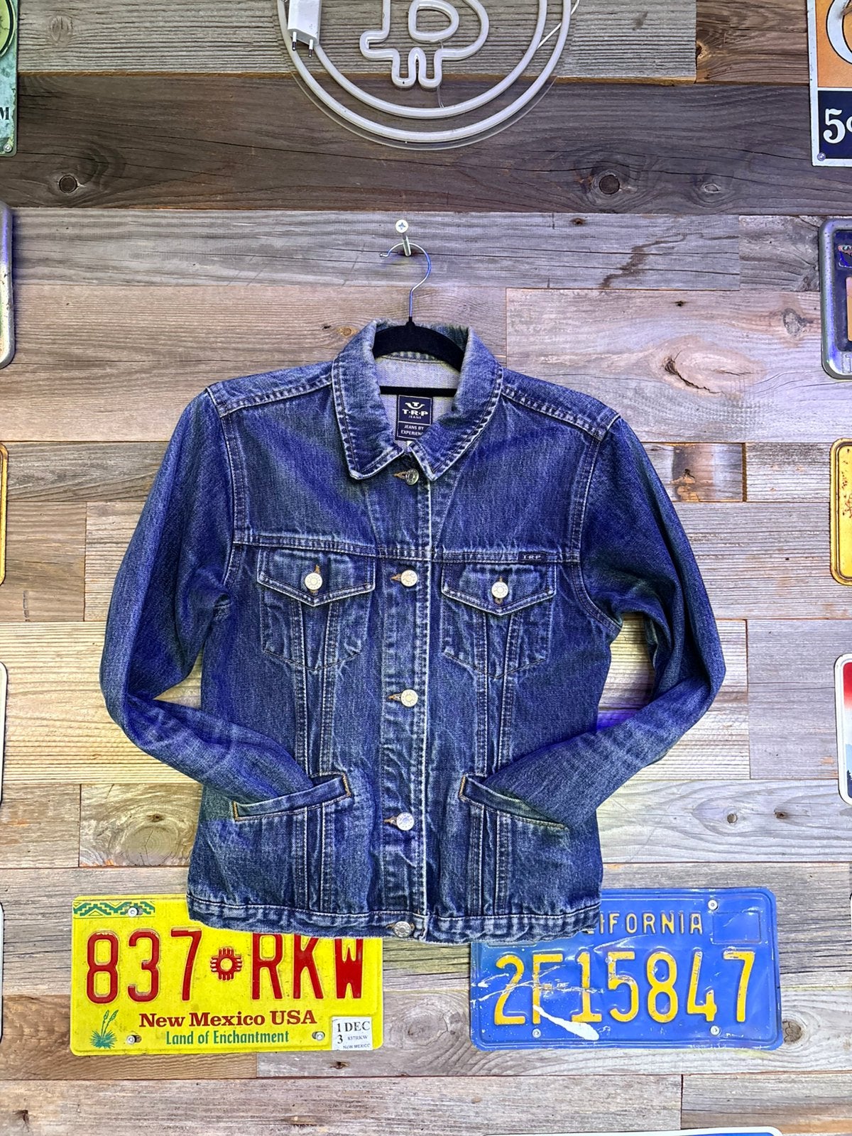 TRP Jeans Blue Denim Trucker Jacket Women's Medium, Enlèvement ou Envoi, Comme neuf