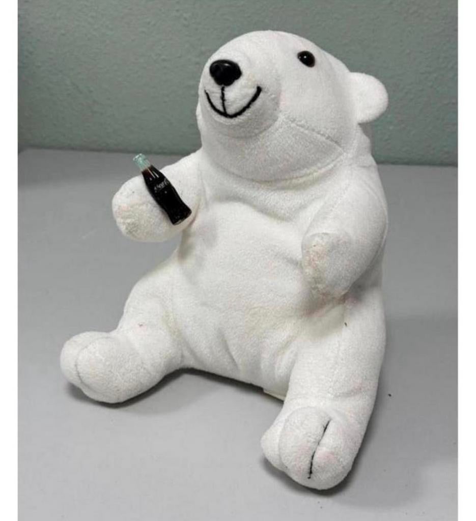 Vintage Coca-Cola beer plush 1997 Polar bear ijsbeer knuffel, Verzamelen, Ophalen of Verzenden, Zo goed als nieuw, Overige typen