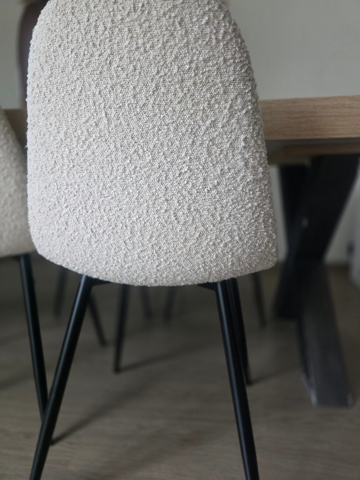 6 chaises de salle à manger bouclées, Enlèvement