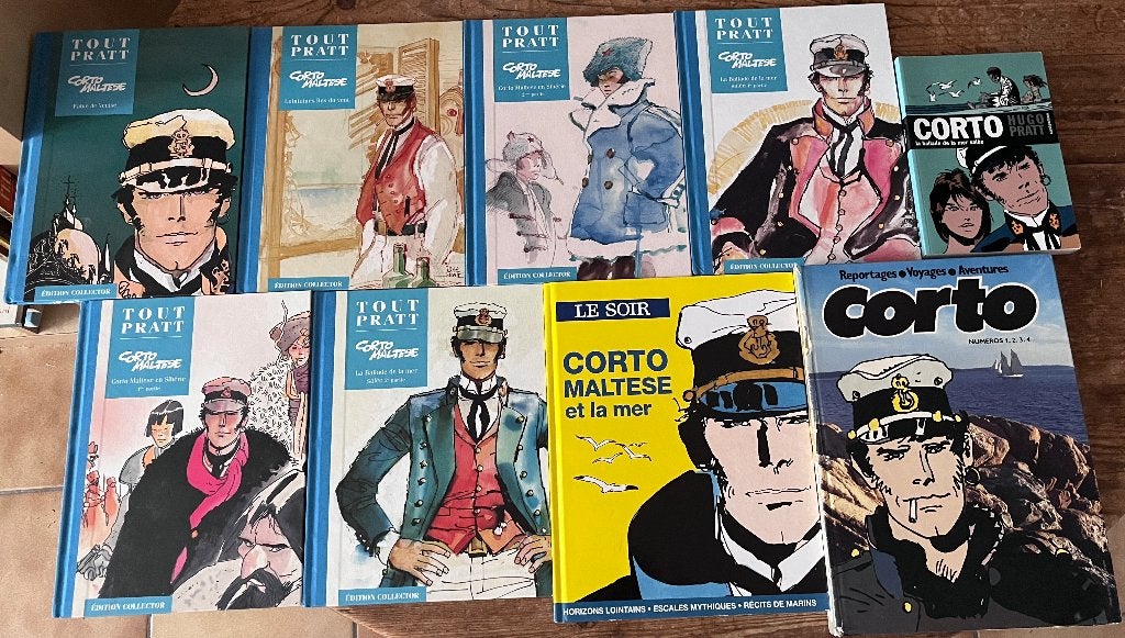 Lot de ±118 BD (Hugo Pratt, Goetzinger, Loustal, ...), Livres, Plusieurs BD, Enlèvement, Utilisé