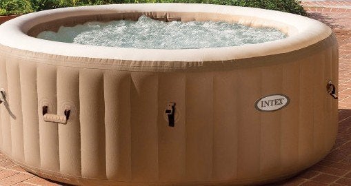 jacuzzi intex, Jardin & Terrasse, Enlèvement, Utilisé, Couverture, Gonflable