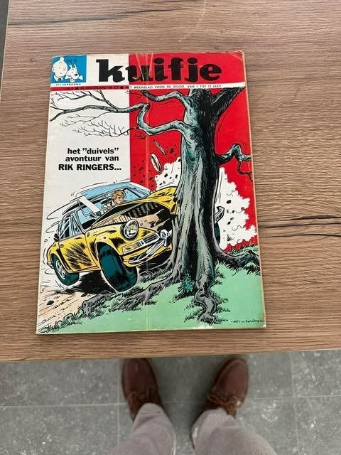 Kuifje Nr 8 25 e jaargang Rik Ringers, Eén stripboek, Ophalen of Verzenden, Gelezen