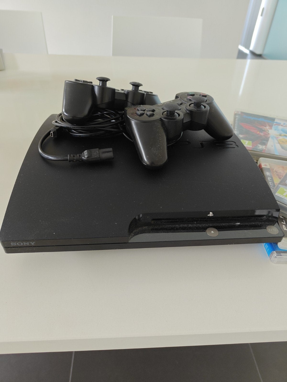 Playstation 3 te koop met 2 controllers en spelletjes, Games en Spelcomputers, Spelcomputers | Sony PlayStation 3, Ophalen, Met 2 controllers