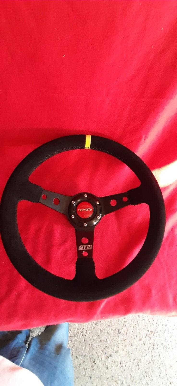Volant sport 35 cm avec moyeu Toyota, Enlèvement ou Envoi