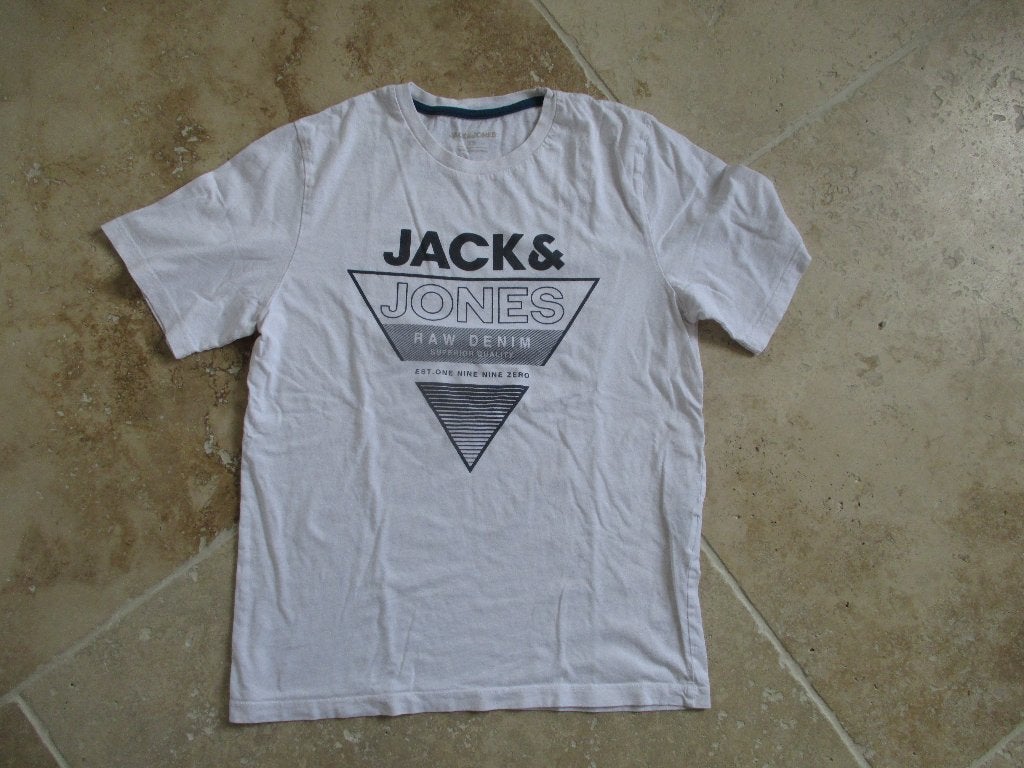 T-shirt Jack and Jones XS, Ophalen, Wit, Zo goed als nieuw, Jack & jones