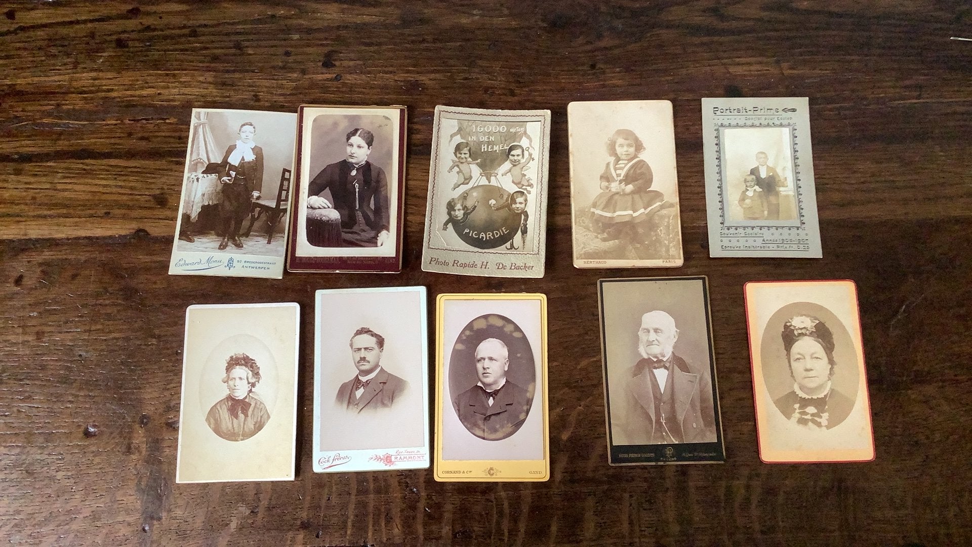 Lotje van 10 oude fotootjes, Verzamelen, Foto's en Prenten, Ophalen of Verzenden
