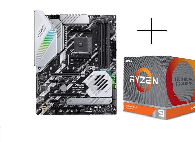 Asus prime X570-PRO ryzen 9 3900X combo, Informatique & Logiciels, Enlèvement, Comme neuf, AMD, DDR4