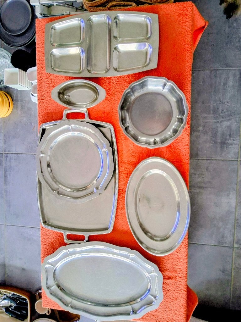 NEUF/ÉTAT NEUF,  différents plats en inox, Maison & Meubles, Enlèvement ou Envoi, Comme neuf