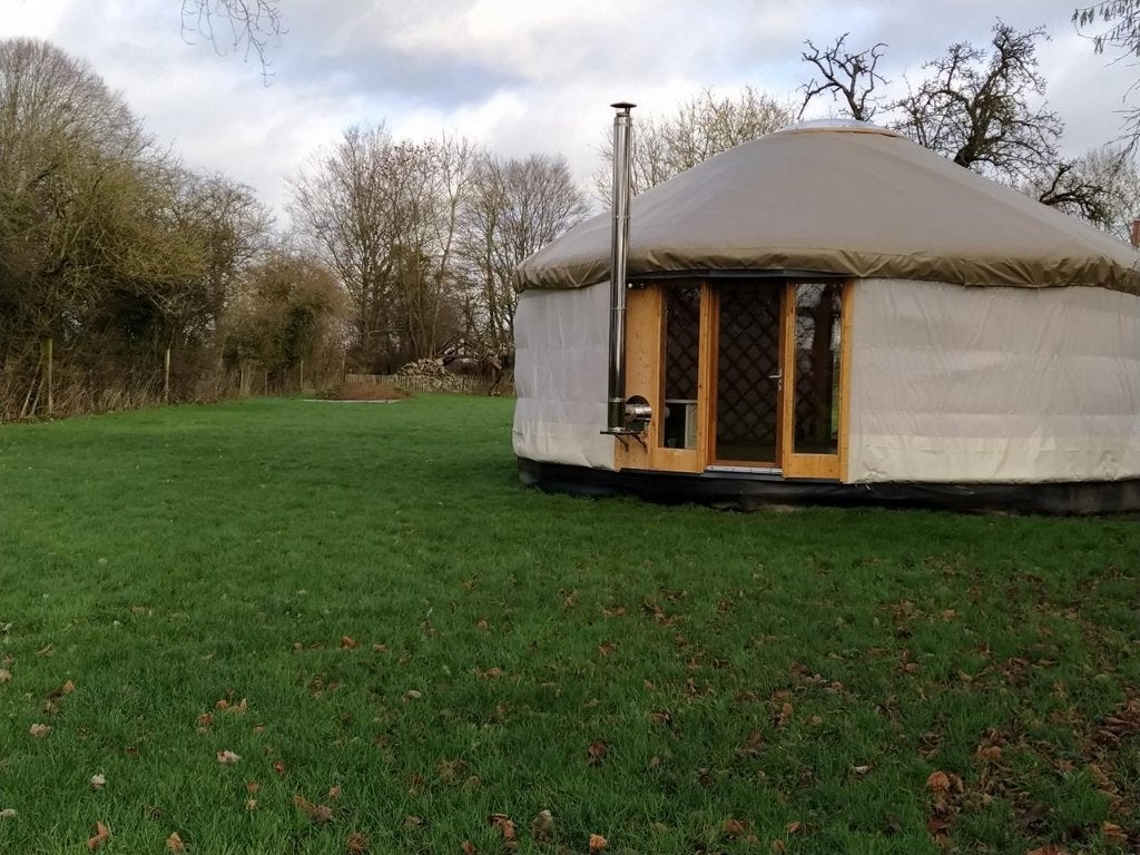 Yourte contemporaine 8m, Huis en Inrichting, Woonaccessoires | Zuilen en Pilaren, Zo goed als nieuw, Ophalen