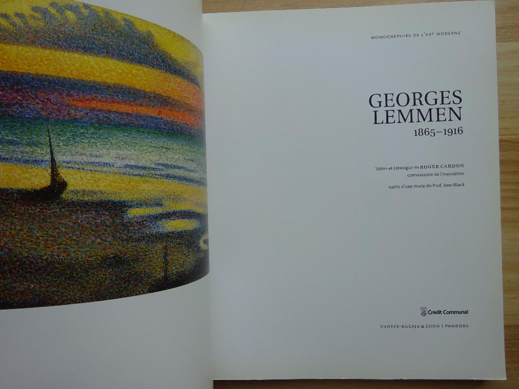 Georges Lemmen, 1865-1916, Crédit Communal, 1997, Ixelles, Ophalen of Verzenden, Zo goed als nieuw, Schilder- en Tekenkunst