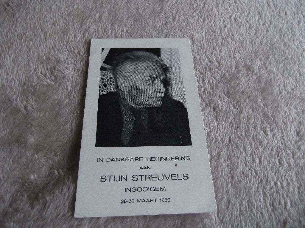 prentje in dankbare herinnering aan Stijn Streuvels, Ophalen of Verzenden