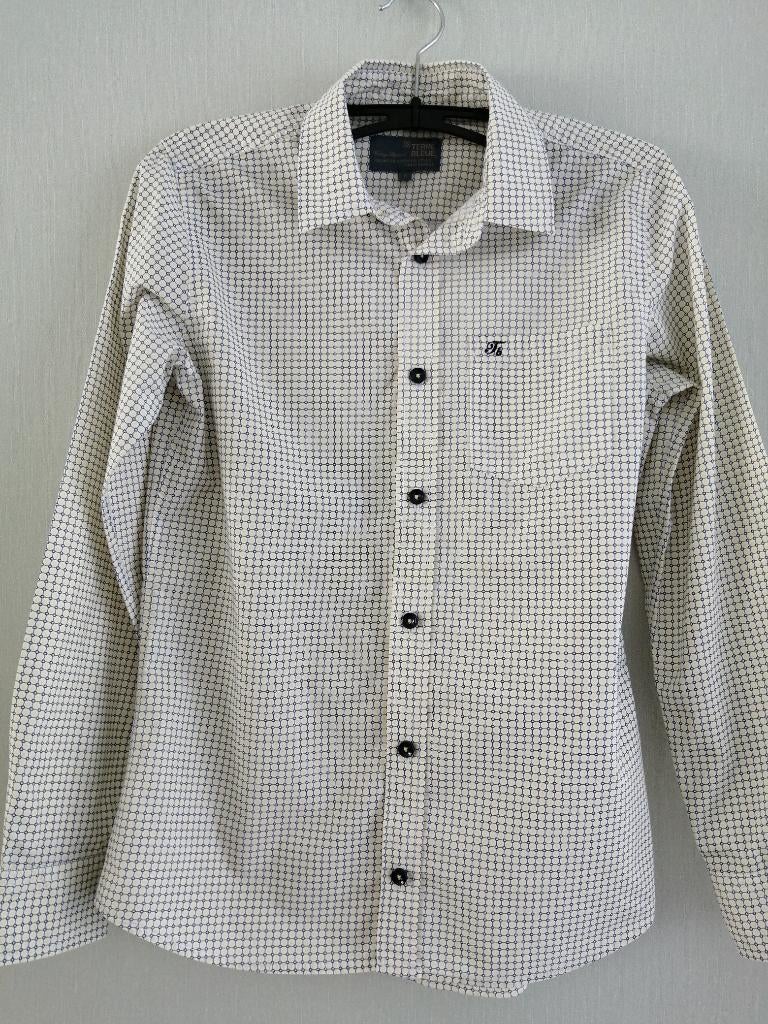 mooi geruit hemd Terre Bleue maat S, Kleding | Heren, Verzenden, Gedragen, Terre Bleue, Halswijdte 38 (S) of kleiner