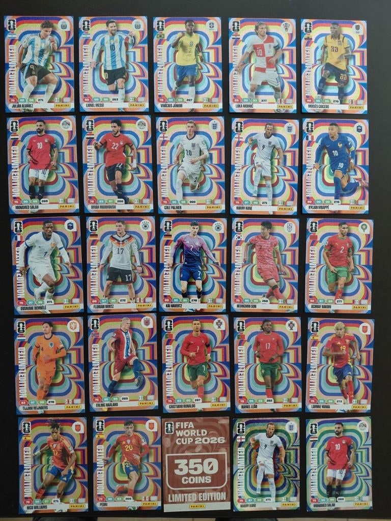 Panini Adrenalyn World Cup Limited editions 2026, Verzamelen, Sportartikelen en Voetbal, Ophalen of Verzenden