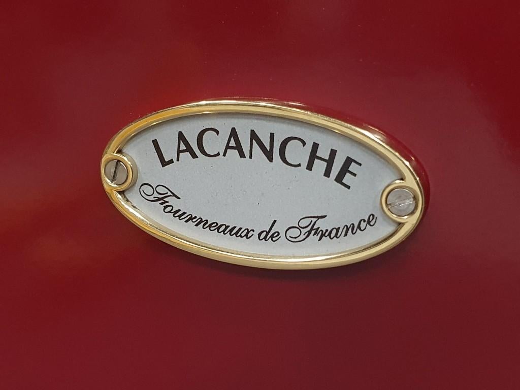 🔥Luxe Fornuis Lacanche 90cm INDUCTIE bordeaux rood messing, Ophalen, 60 cm of meer, Zo goed als nieuw, Energieklasse A of zuiniger