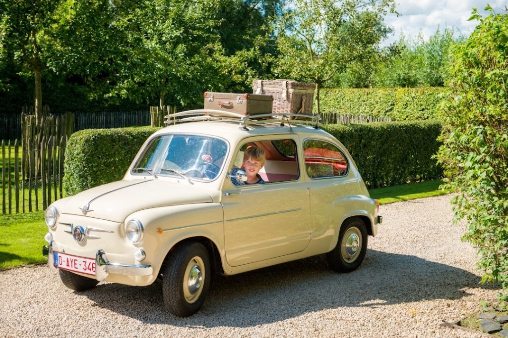 Seat 600D 1965, Auto's, Achterwielaandrijving, Wit, Handgeschakeld, Particulier