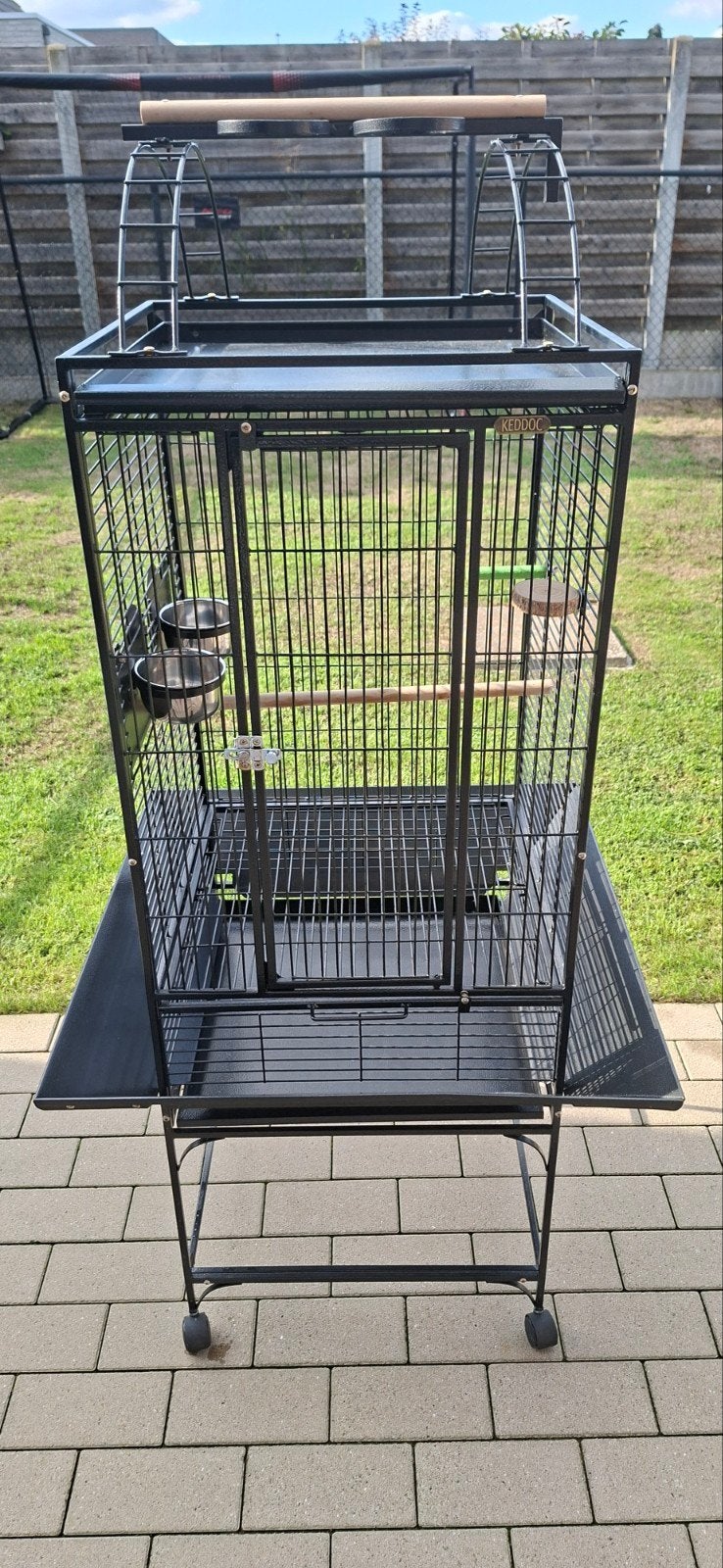 parkietenkooi keddoc denver 154x50x50 cm, Animaux & Accessoires, Oiseaux | Cages & Volières, Enlèvement, Comme neuf, Aluminium