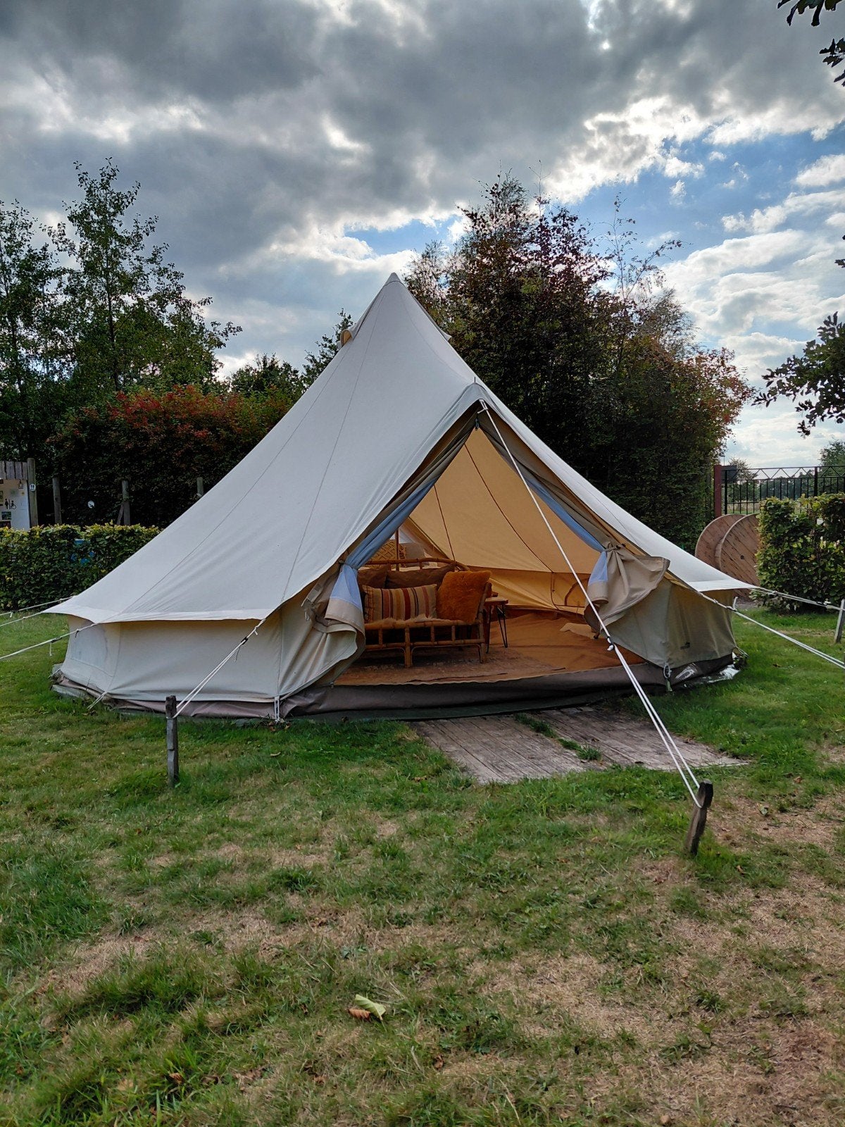 Sibley Bell tent canvascamp 500 pro dubbel deur, Ophalen, Zo goed als nieuw, Meer dan 6