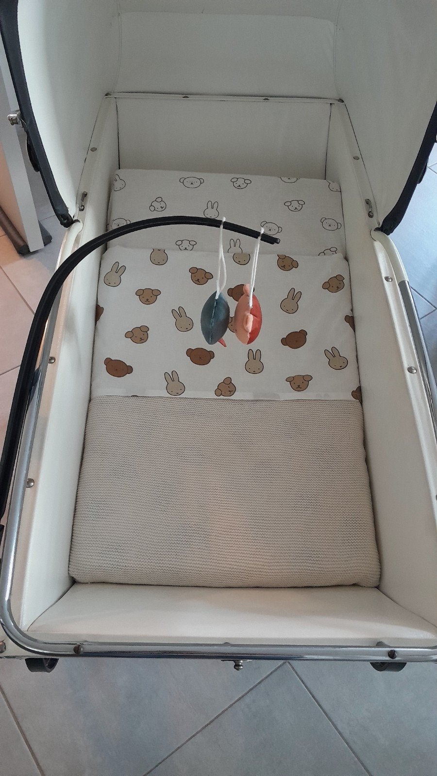 Vintage kinderwagen, Ophalen