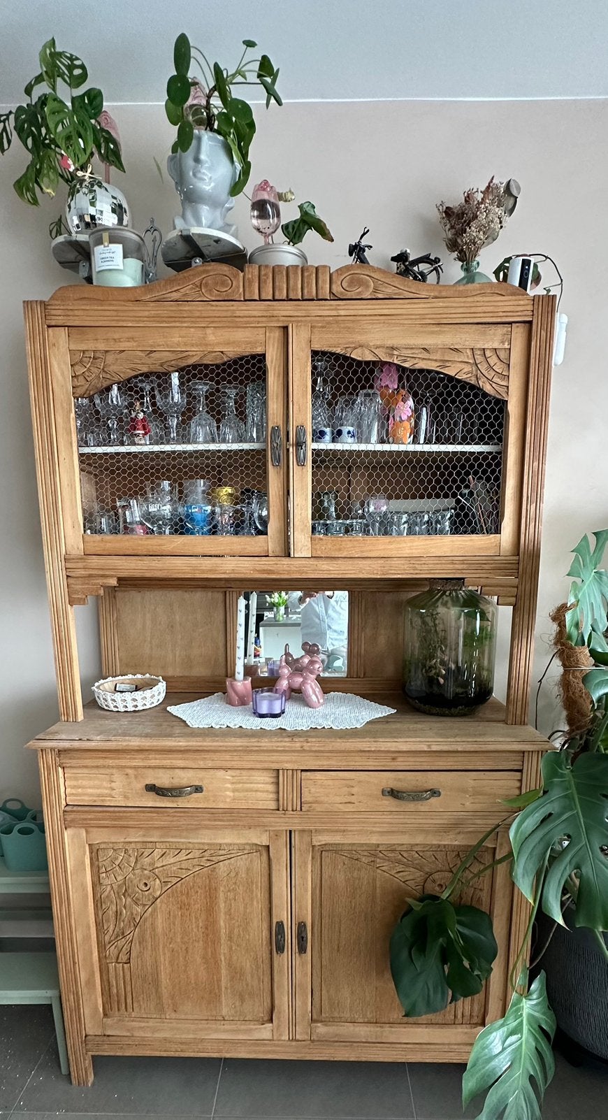 Vaisselier ancien en bois –, Maison & Meubles, Armoires | Buffets, Enlèvement, Comme neuf