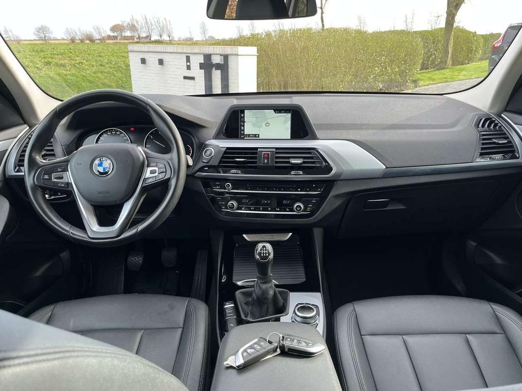 BMW X3 2.0 d sDrive/Leder/nav/pdc/cruise/garantie, Auto's, 1995 cc, Zwart, 4 cilinders, Wit