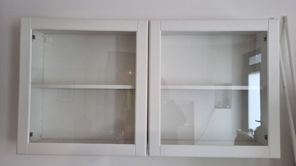 Armoires murales en verre, Maison & Meubles, Avec porte(s), Moins de 25 cm, Comme neuf, Enlèvement