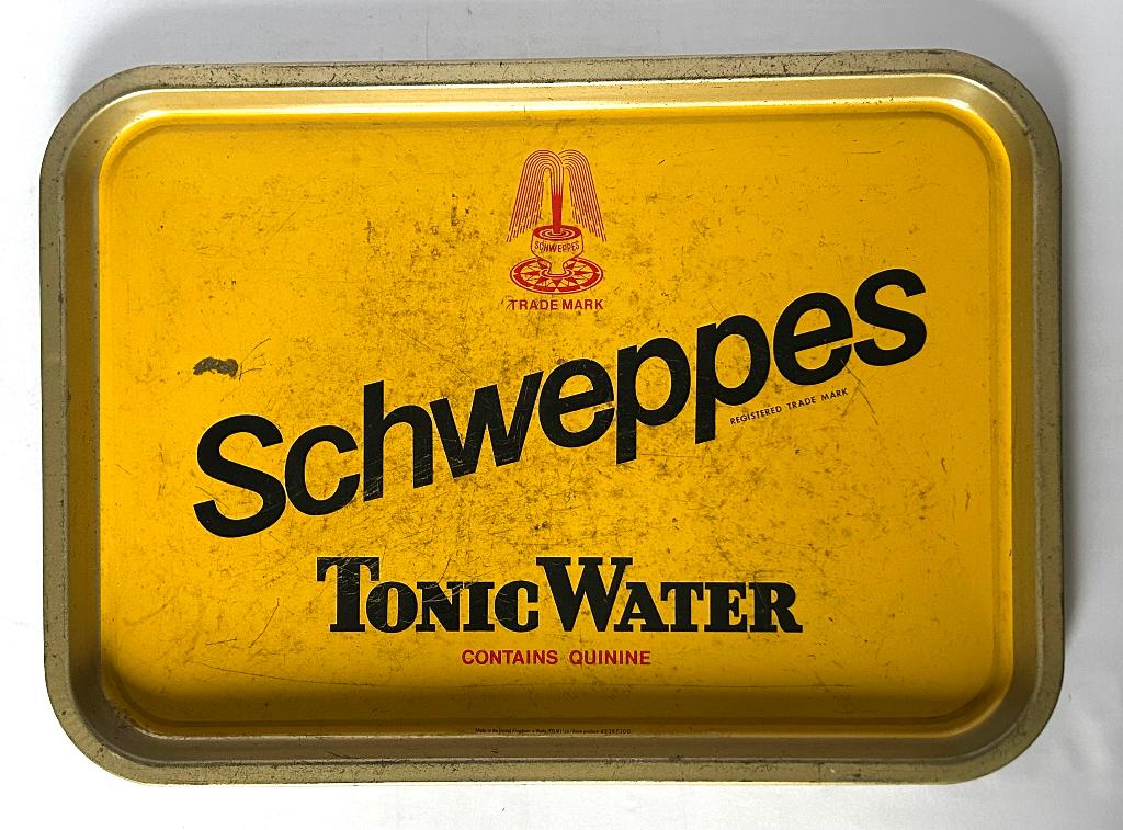 oud vintage dienblad plateau Schweppes, Ophalen of Verzenden