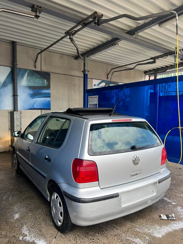 Vw Polo 1,4 benzine GEKEURD vvk, euro4, open dak, …, Auto's, Voorwielaandrijving, Stof, Zwart, 4 cilinders