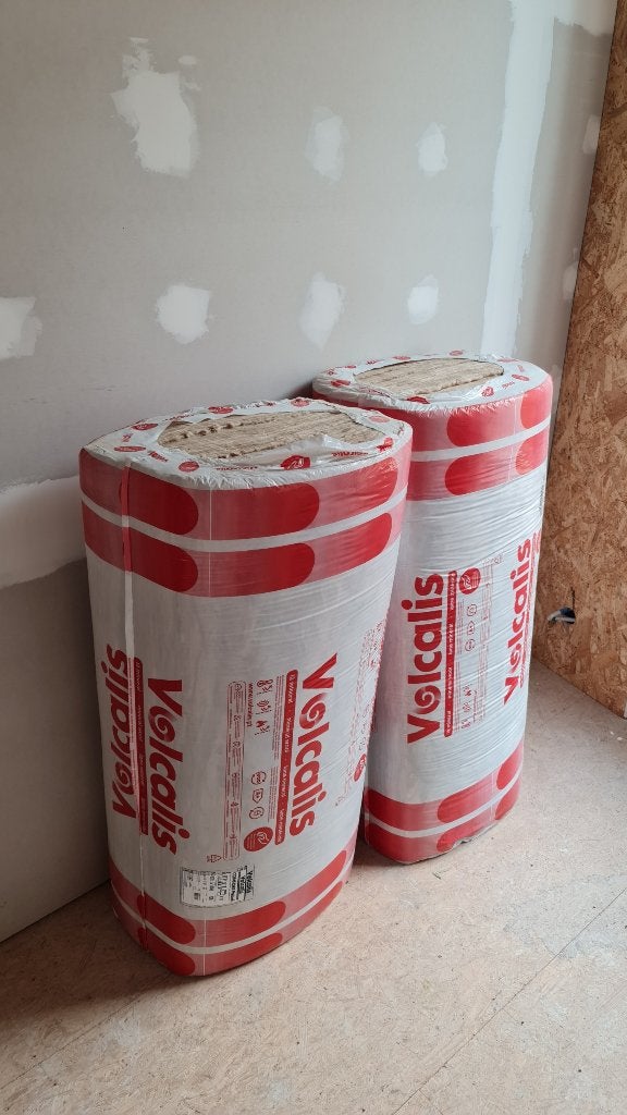 Glaswolisolatie, Doe-het-zelf en Bouw, Isolatie en Afdichting, Ophalen, 10 tot 15 m², Zo goed als nieuw, 8 tot 12 cm