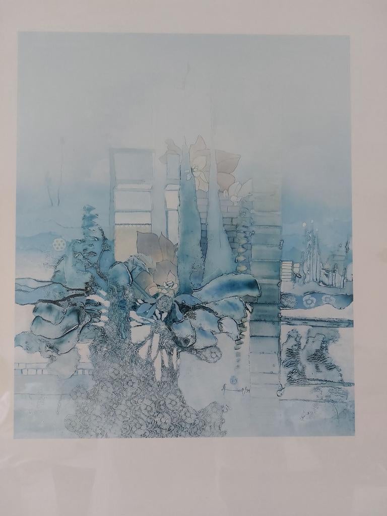 Abstract schilderij, Ophalen