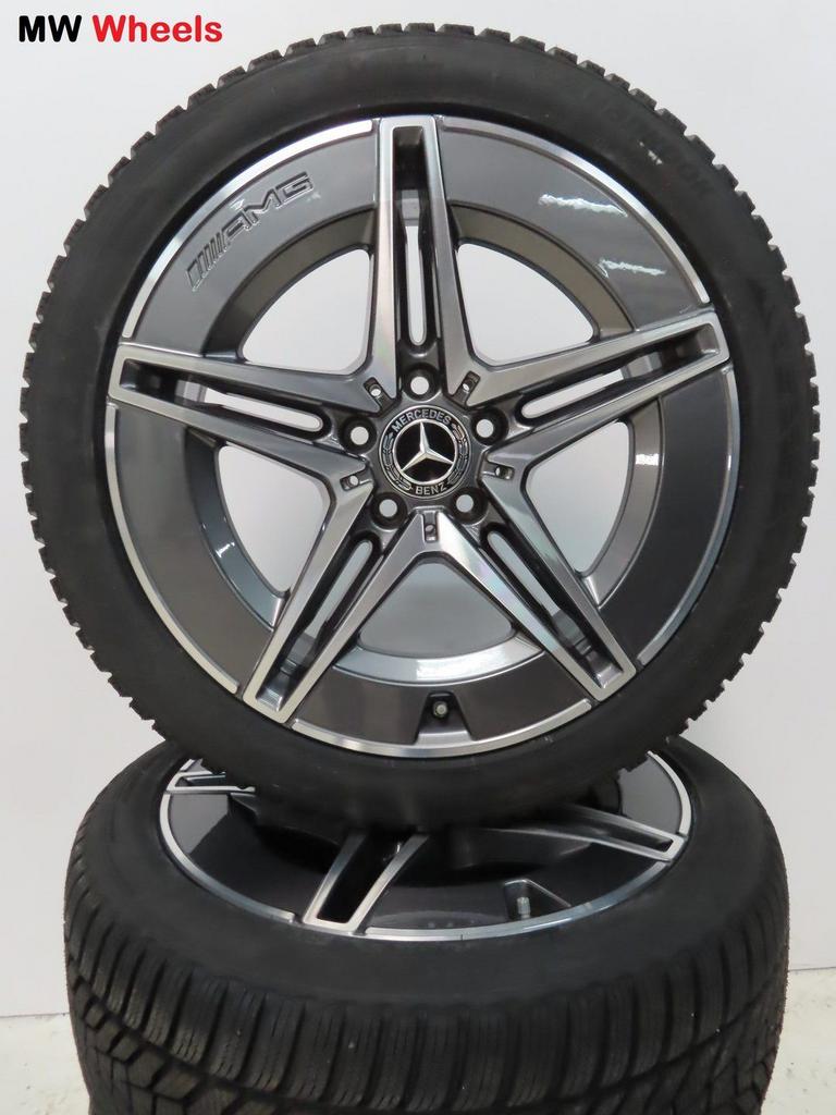 Mercedes C klasse W206 AMG 18 inch velgen winterbanden nieuw, Pneus et Jantes, Pneus hiver, Véhicule de tourisme, -