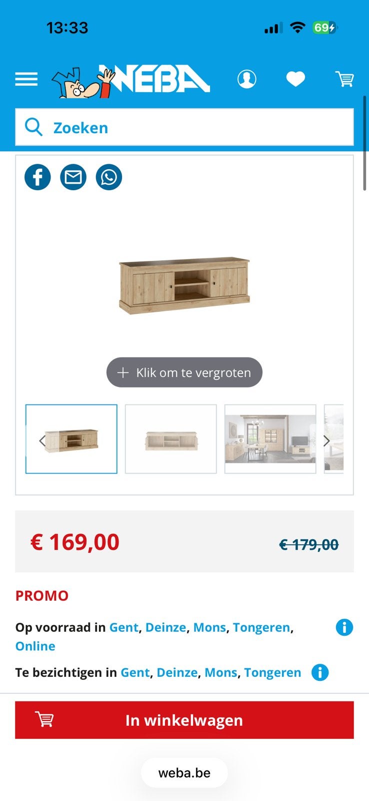 Nieuwe tv kast, Antiek en Kunst, Ophalen