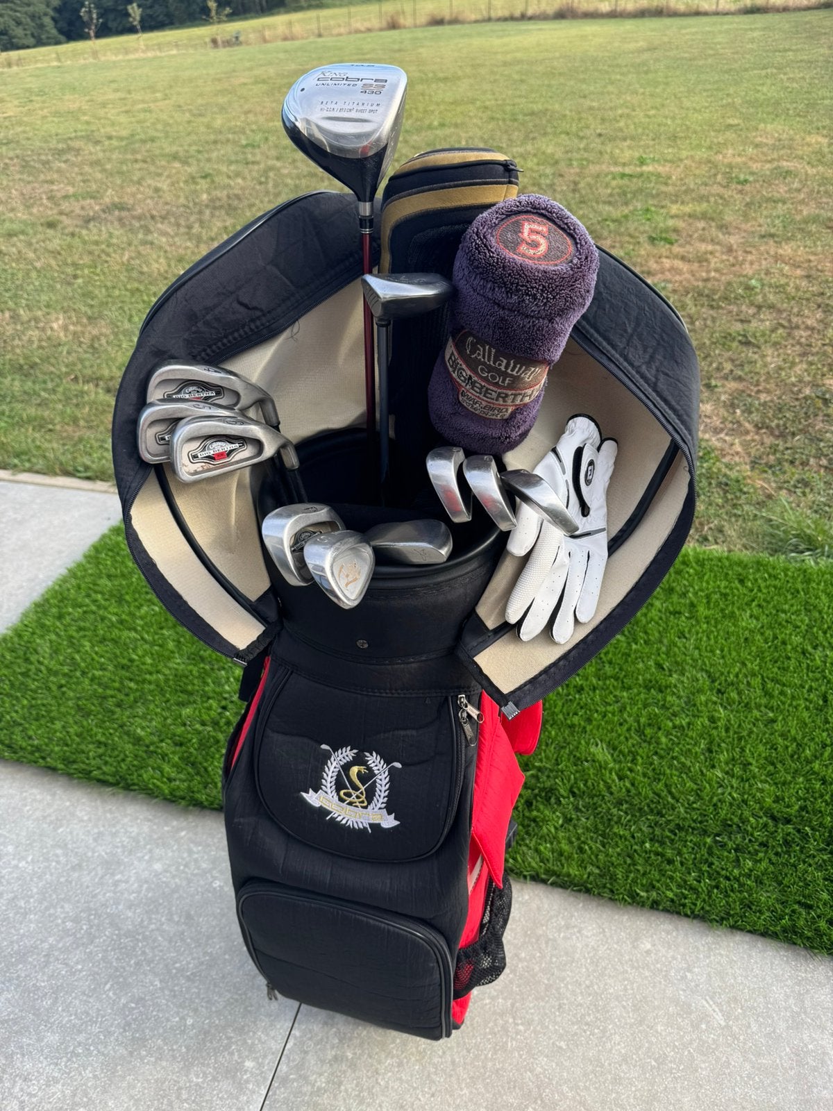 King Cobra & Callaway volledige golftas + ballen, Ophalen, Zo goed als nieuw, Tas, Callaway