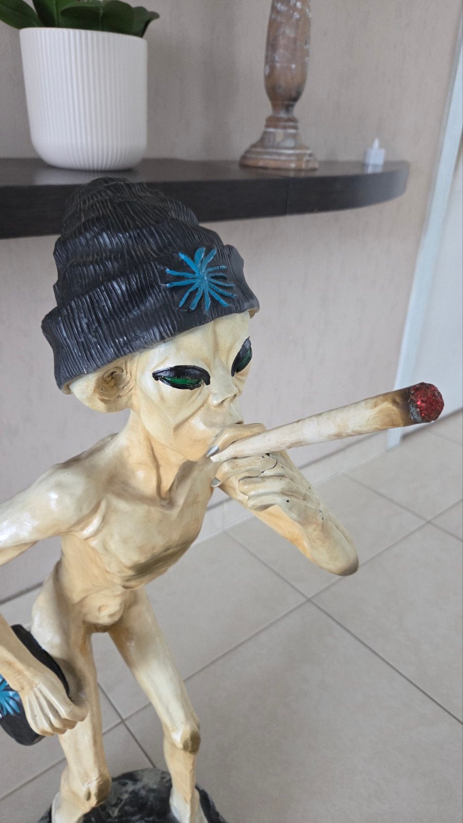 Alien beeld 78cm hoog, Ophalen, Beeld