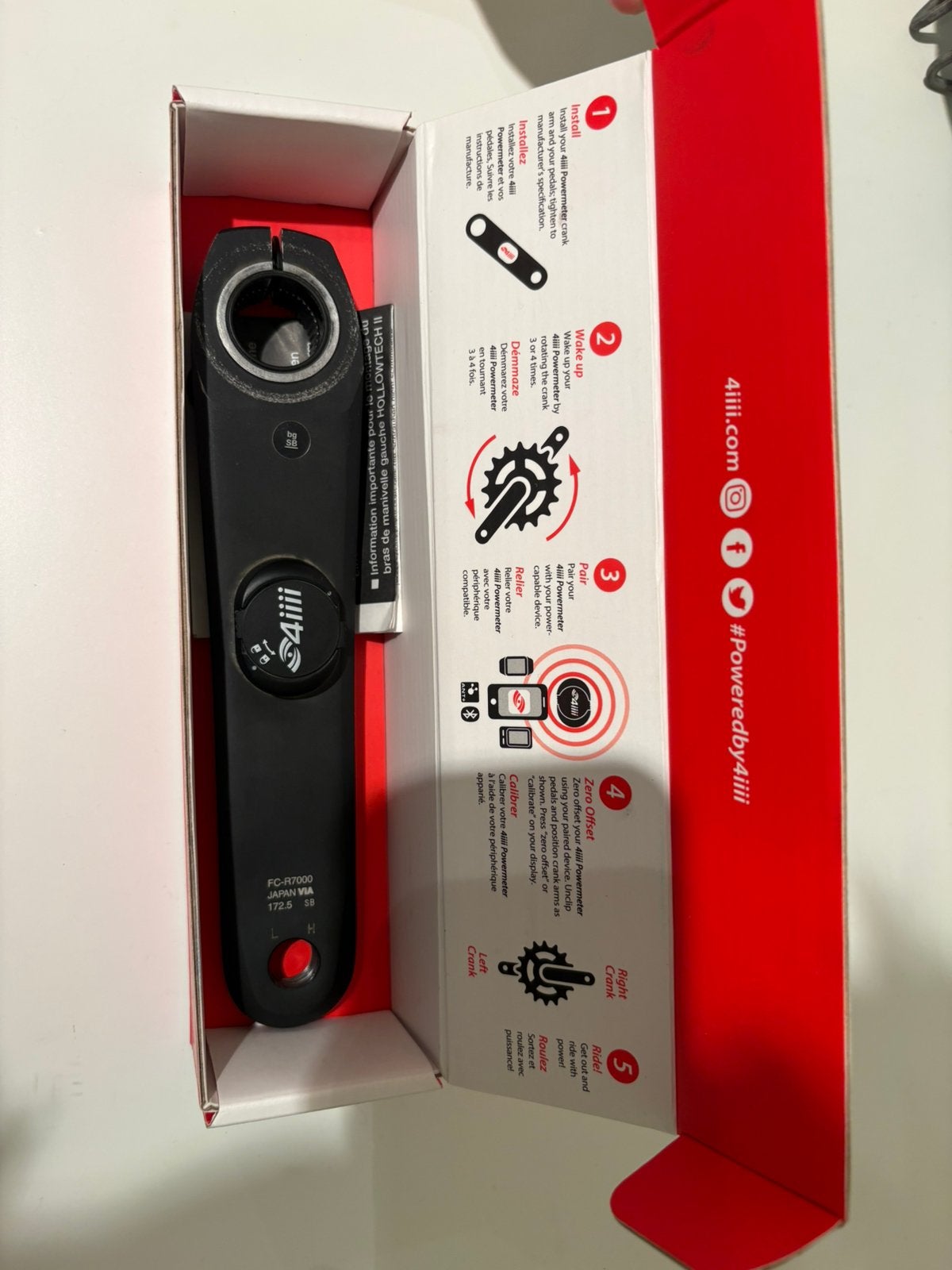 4iiii vermogensmeter, Ophalen of Verzenden, Zo goed als nieuw, Racefiets