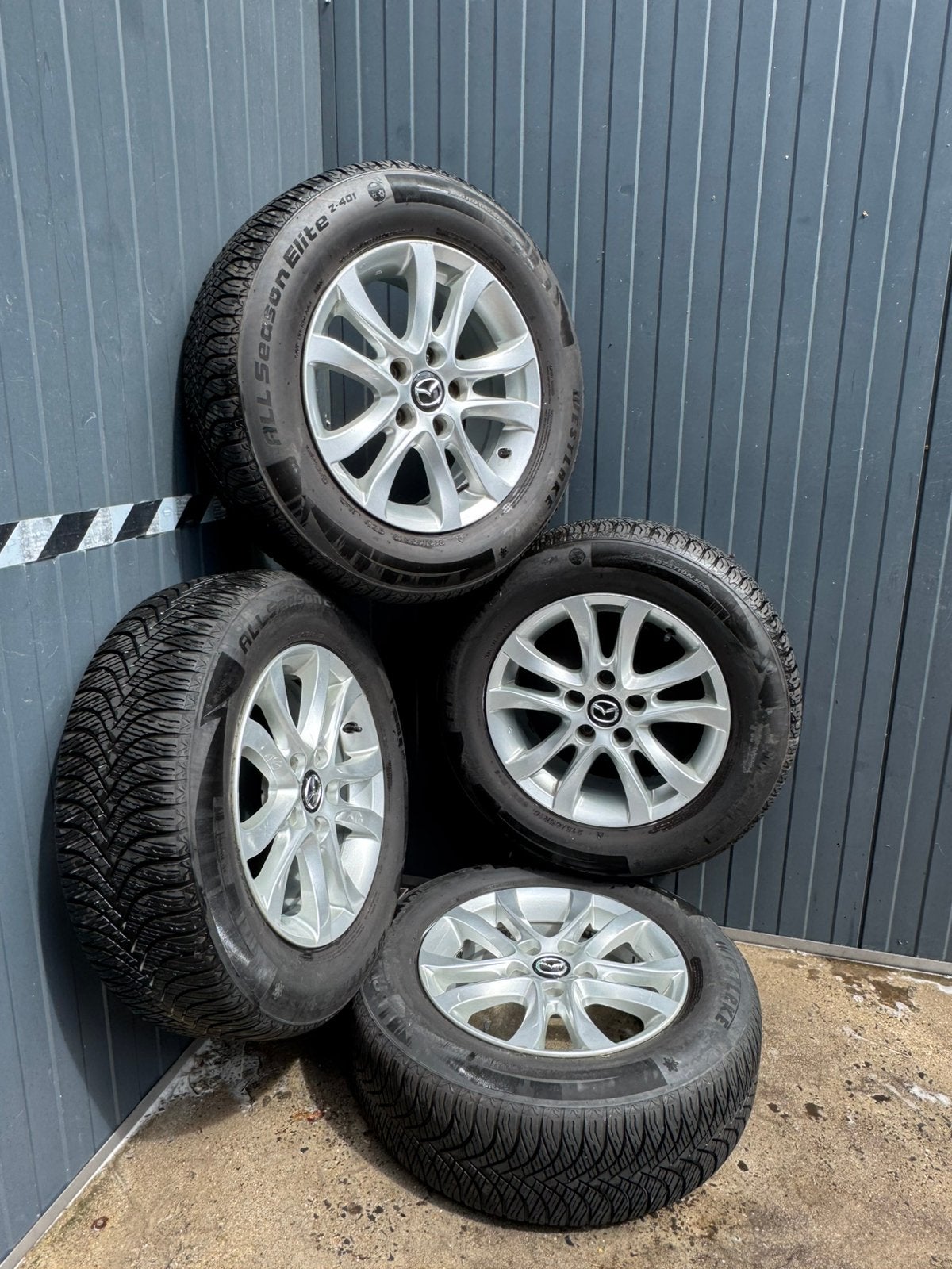Mazda, 6  originele velgen, 4-seizoensbanden, Auto-onderdelen, 16 inch, Banden en Velgen, All Season, Ophalen