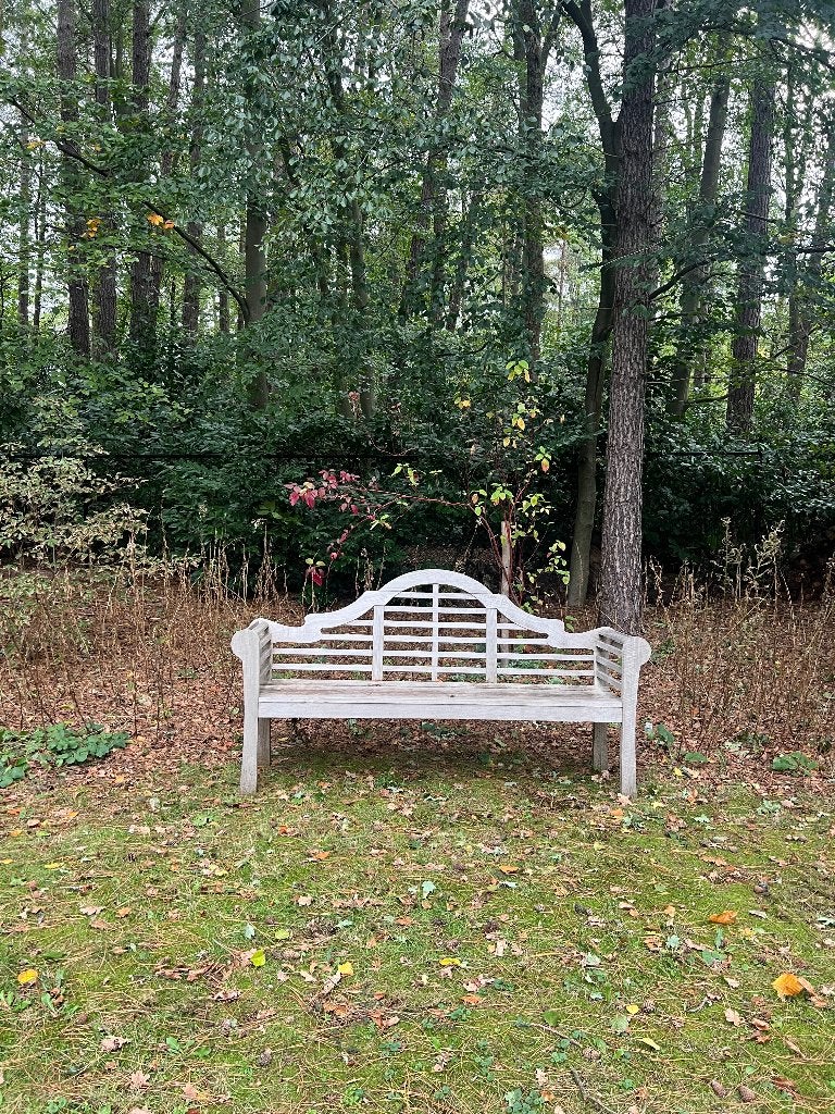 Banc de jardin en bois de teck, Enlèvement, Comme neuf, Bois de teck