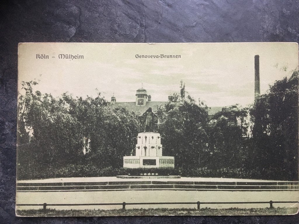 carte postale « Genovevabrunnen » - Köln-Mülheim - Cologne, Collections, Cartes postales | Étranger, Enlèvement ou Envoi, Allemagne