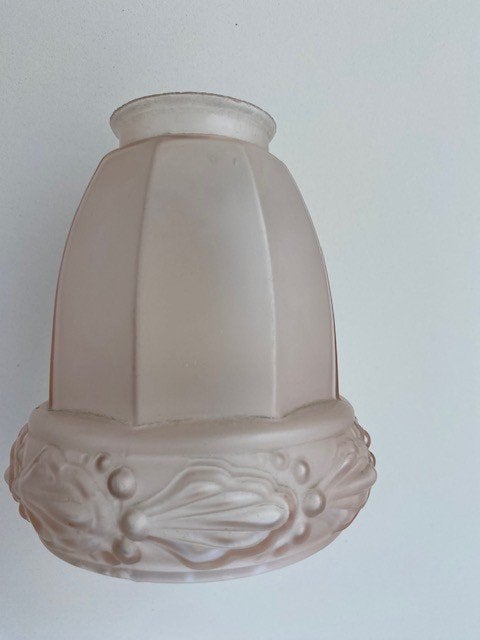 art deco lampkapje persglas, Ophalen of Verzenden