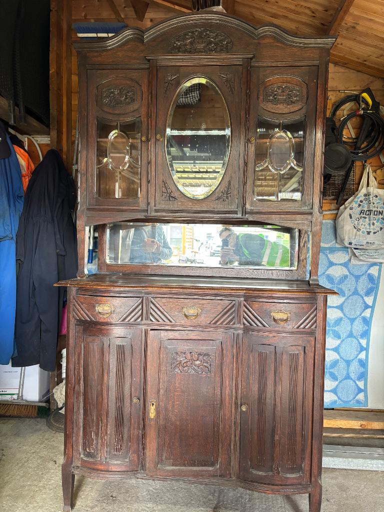Vintage spiegelkast, Antiek en Kunst, Ophalen