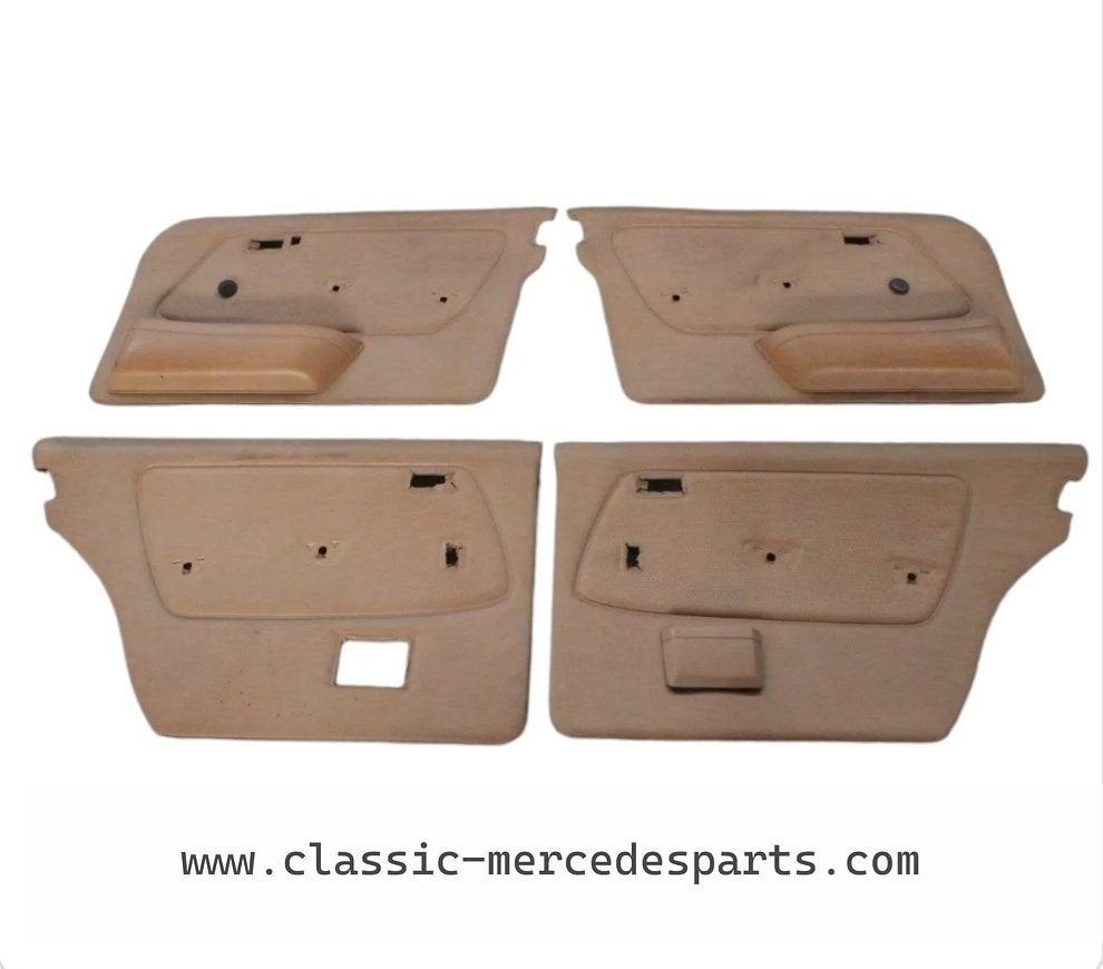 4x Deurpaneel / deurbekleding Mercedes w123 sedan / station, -, -, Enlèvement, Utilisé