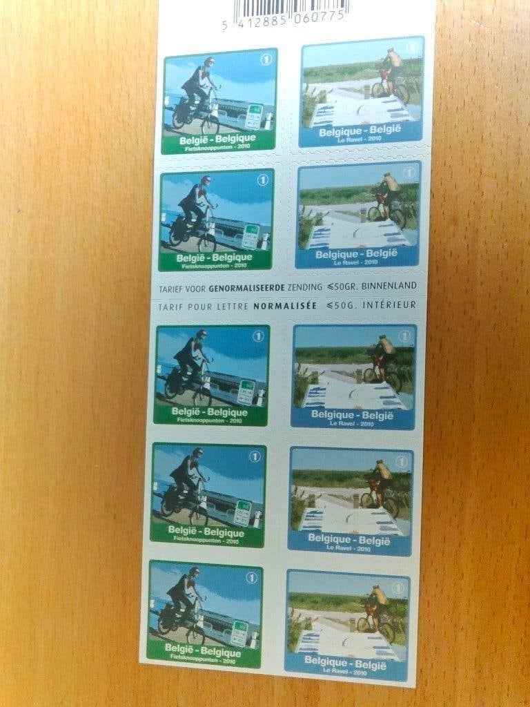 2010 Fietsknooppunten OBP  114 -tarief 1 België, Orginele gom, Ophalen of Verzenden, Zonder stempel, Postfris