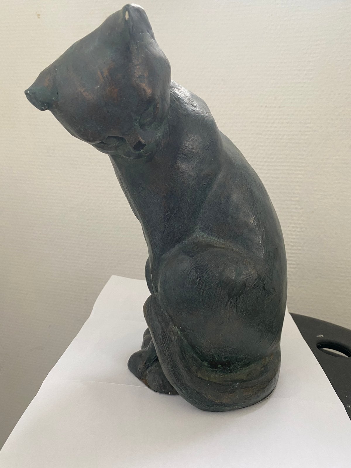 kattensculptuur uit 1978 - Austin Productions Klara Sever, Ophalen of Verzenden, Dier