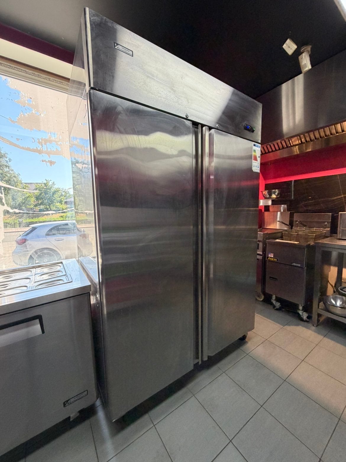 Congélateur professionnel ATOSA MBF8114GR 940L 2 portes inox, Enlèvement